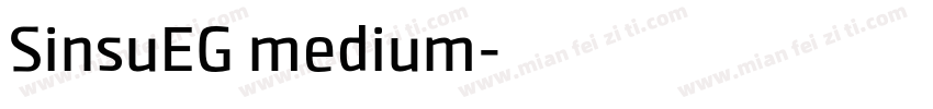 SinsuEG medium字体转换